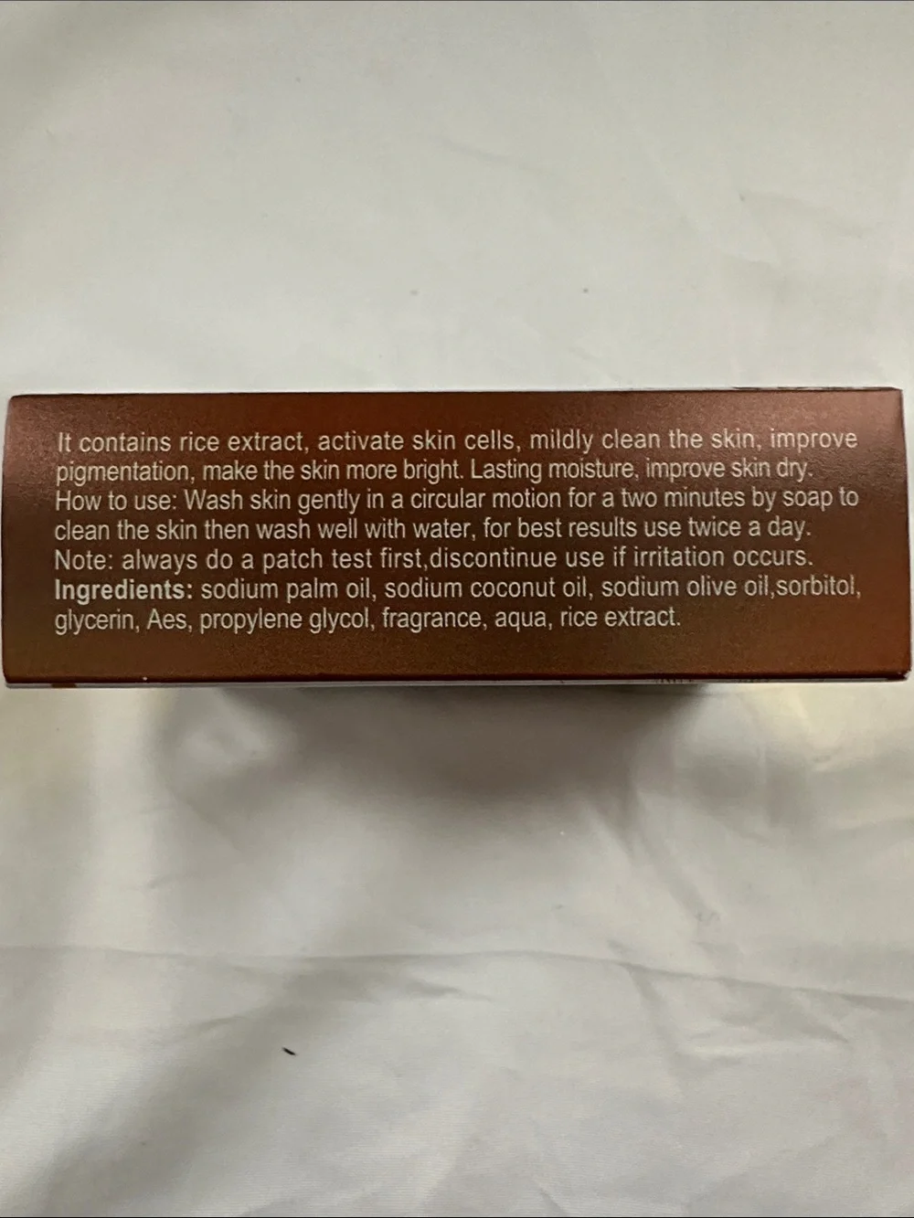 Simply Bella Face & Body Extract/Hydrate Rice Soap 100g New